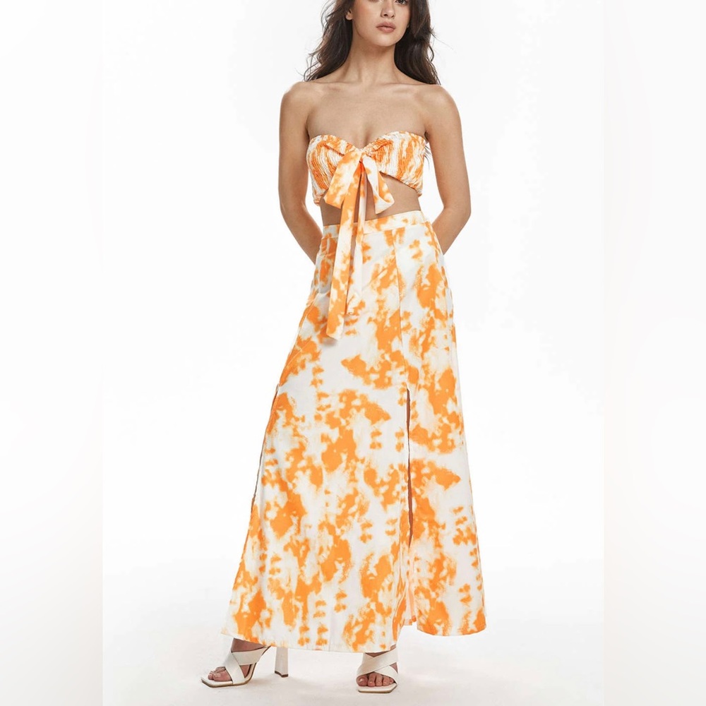 NWT. CBR double slit maxi skirt